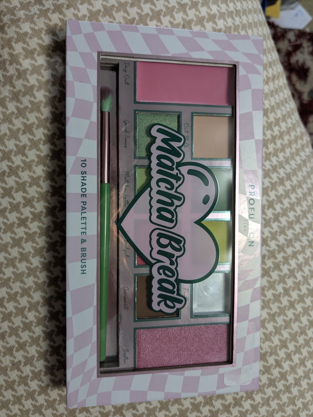 Profusion Cosmetics Matcha Break 10-Shade Palette - Pink & Green